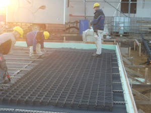 Stahlmatten für die Bodenplatte